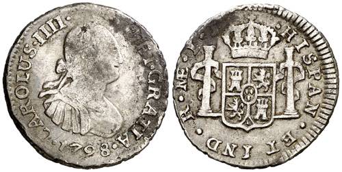 1798. Carlos IV. Lima. IJ. 1/2 de ... 