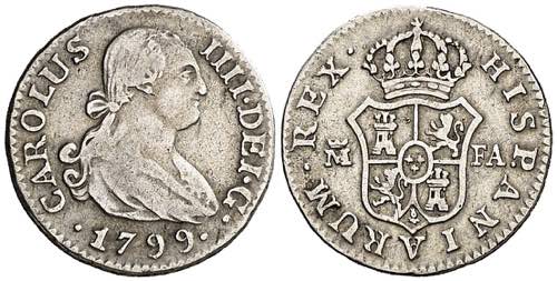 1799. Carlos IV. Madrid. FA. 1/2 ... 