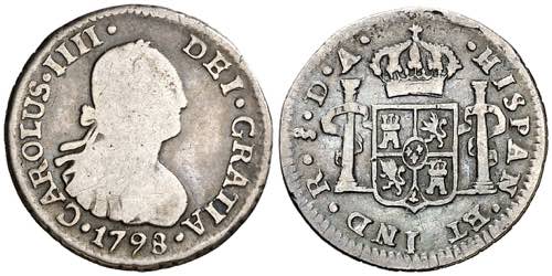 1798. Carlos IV. Santiago. DA. 1/2 ... 