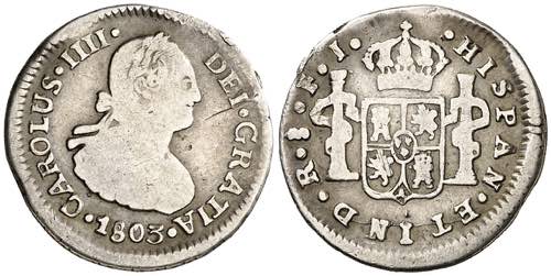 1803. Carlos IV. Santiago. FJ. 1/2 ... 