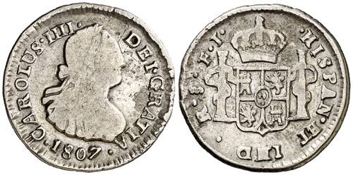 1807. Carlos IV. Santiago. FJ. 1/2 ... 