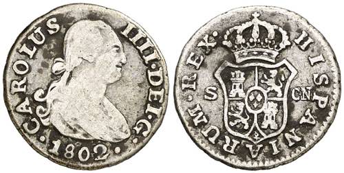 1802. Carlos IV. Sevilla. CN. 1/2 ... 