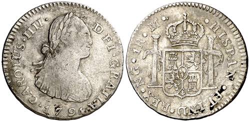 1794. Carlos IV. Guatemala. M. 1 ... 