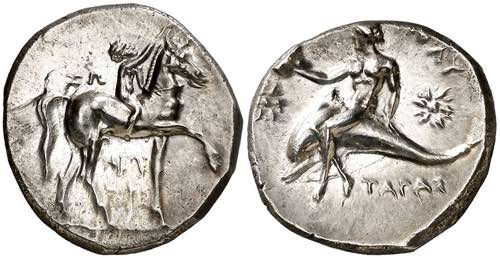 (280-272 a.C.). Italia. Taras. ... 