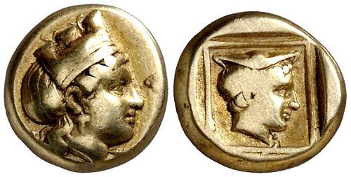 (412-378 a.C.). Lesbos. Mytilene. ... 