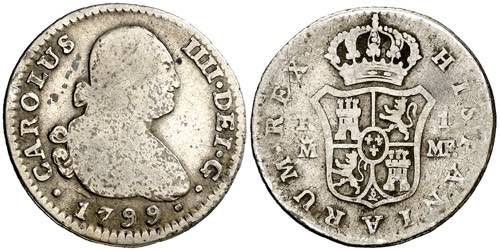 1799. Carlos IV. Madrid. MF. 1 ... 