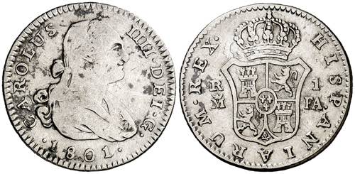 1801. Carlos IV. Madrid. FA. 1 ... 