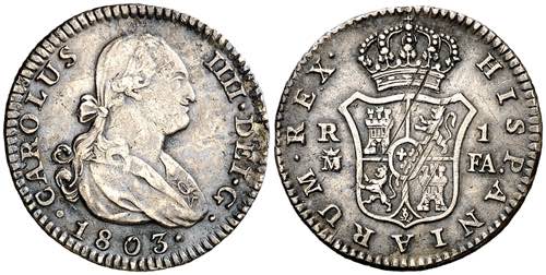 1803. Carlos IV. Madrid. FA. 1 ... 