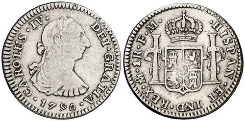 1790. Carlos IV. México. FM. 1 ... 