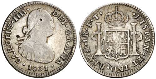 1801. Carlos IV. México. FT. 1 ... 