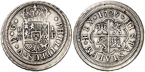 1729. Felipe V. Segovia. F. 1 ... 