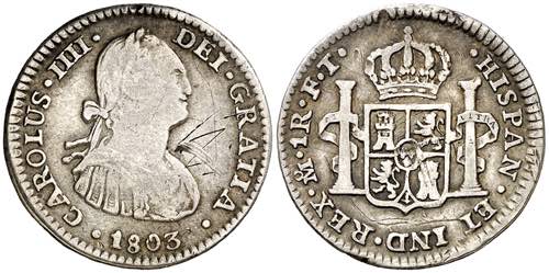 1803. Carlos IV. México. FT. 1 ... 