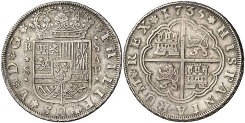 1735. Felipe V. Sevilla. AP. 8 ... 