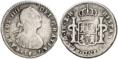 1807. Carlos IV. México. TH. 1 ... 