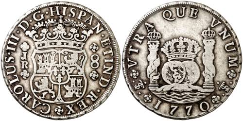 1770 Carlos III. Potosí. JR. 8 ... 