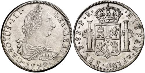 1779. Carlos III. Potosí. PR. 8 ... 