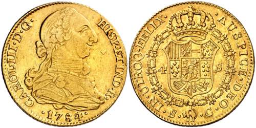 1784/3. Carlos III. Sevilla. C. 4 ... 
