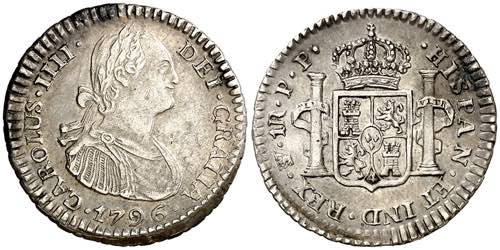 1796. Carlos IV. Potosí. PP. 1 ... 