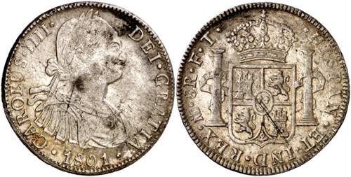1801. Carlos IV. México. FT. 8 ... 