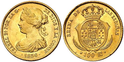 1856. Isabel II. Madrid. 100 ... 