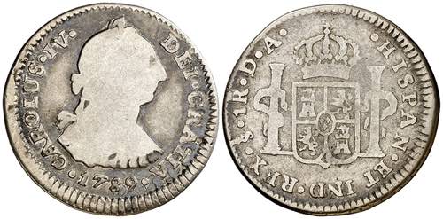 1789. Carlos IV. Santiago. DA. 1 ... 