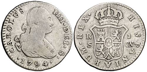 1794. Carlos IV. Sevilla. CN. 1 ... 
