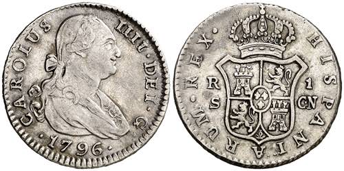 1796. Carlos IV. Sevilla. CN. 1 ... 