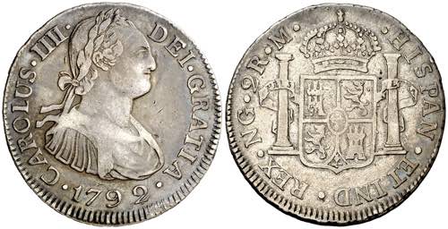 1792. Carlos IV. Guatemala. M. 2 ... 