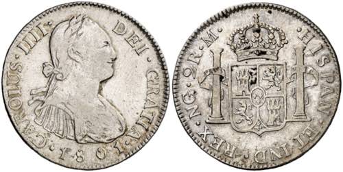 1801. Carlos IV. Guatemala. M. 2 ... 