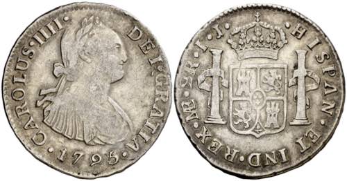 1795. Carlos IV. Lima. IJ. 2 ... 