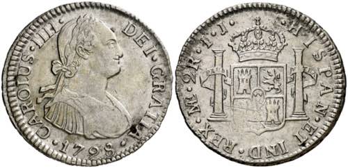 1798. Carlos IV. Lima. IJ. 2 ... 