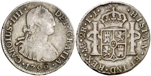 1799. Carlos IV. Lima. IJ. 2 ... 
