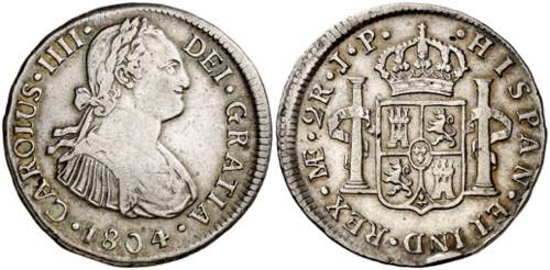 1804. Carlos IV. Lima. JP. 2 ... 