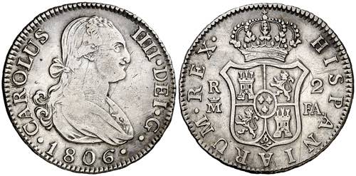 1806. Carlos IV. Madrid. FA. 2 ... 