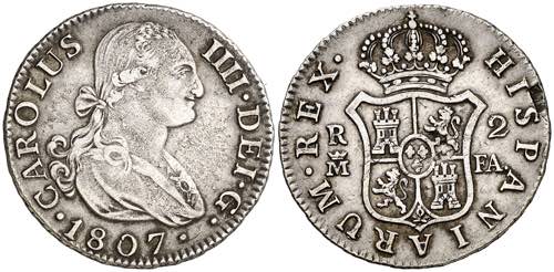 1807. Carlos IV. Madrid. FA. 2 ... 
