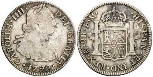 1799/8. Carlos IV. México. FM. 2 ... 