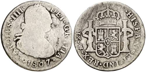 1807. Carlos IV. México. (TH). 2 ... 