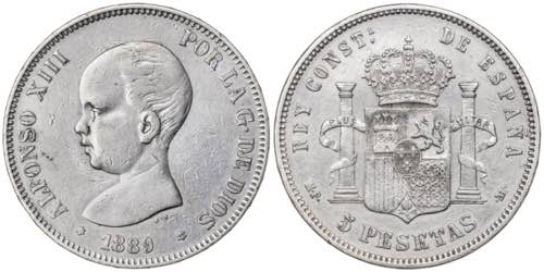 1889*-889. Alfonso XIII. MPM. 5 ... 