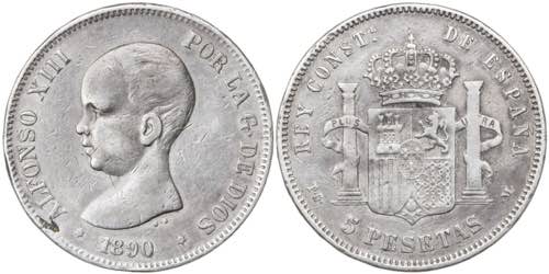 1890*1890. Alfonso XIII. PGM. 5 ... 