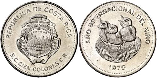 Costa Rica. 1979. 100 colones. ... 
