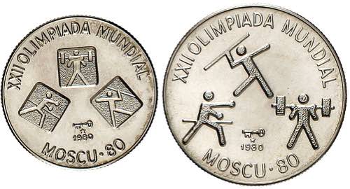 Cuba. 1980. 5 y 10 pesos. (Kr. 48 ... 