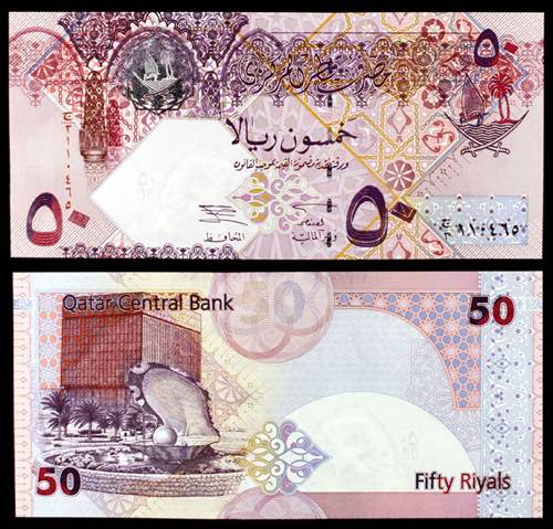 Qatar. s/d (2003). 50 riyals. ... 
