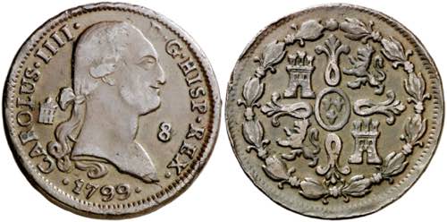 1799. Carlos IV. Segovia. 8 ... 