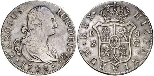1792. Carlos IV. Sevilla. C. 8 ... 