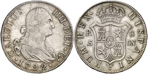 1792. Carlos IV. Sevilla. CN. 8 ... 