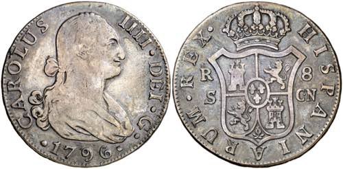 1796. Carlos IV. Sevilla. CN. 8 ... 