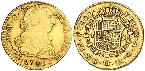 1789. Carlos IV. Guatemala. M. 1 ... 