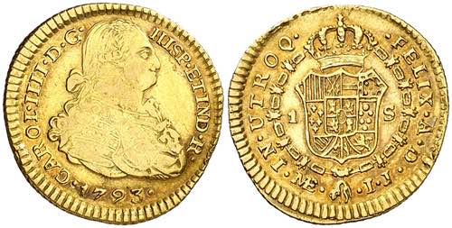 1793. Carlos IV. Lima. IJ. 1 ... 