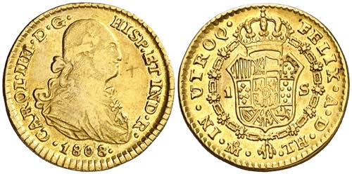 1808. Carlos IV. México. TH. 1 ... 