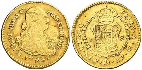 1798. Carlos IV. Popayán. JF. 1 ... 